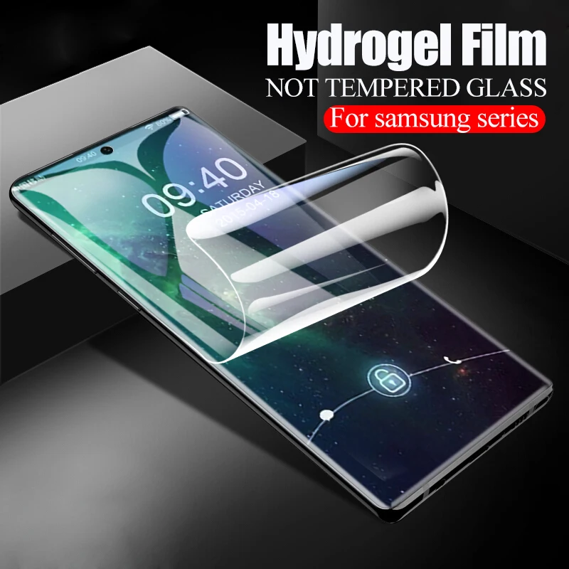 Мягкая изогнутая 3d пленка для samsung note 10 Защитная экрана galaxy s8 s9 plus s10 8 9 не