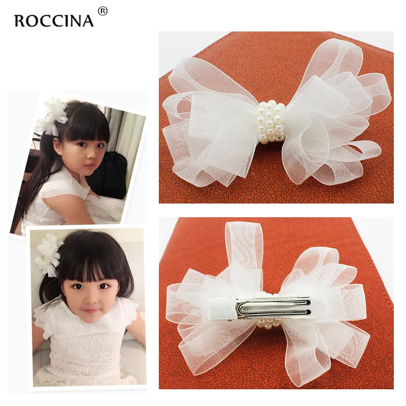 

Lace Bow Barrettes Flower Pearl Hair Clip Hairpins Princesss Baby Girl Headwear Kids Hairpin Hairgrips Butterfly Bow Accessories