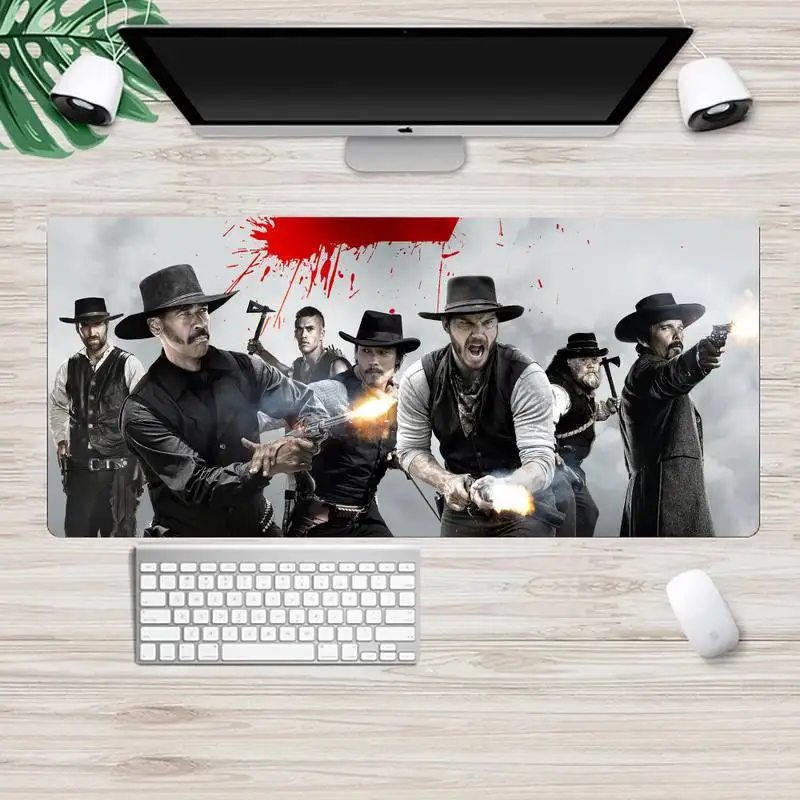 

The Magnificent Seven DIY Design Pattern Game mousepad XL Large Gamer Keyboard PC Desk Mat Takuo Computer Tablet Mouse mat