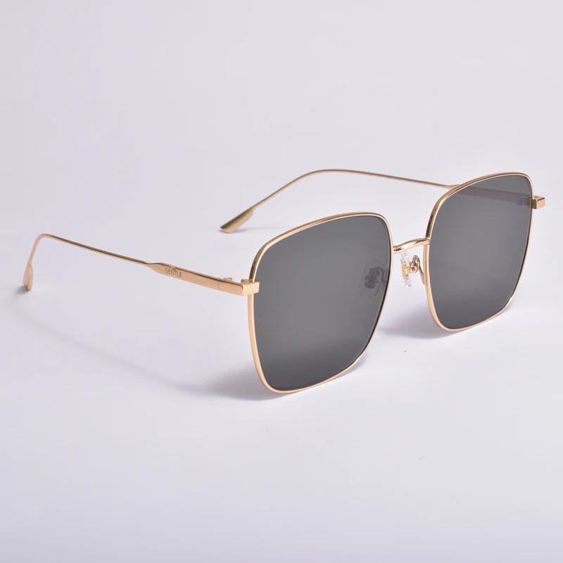 

2021 new style GM Sunglasses gentle Diane Polarized UV400 lens metal square frame Sun glasses for women men With brand Case