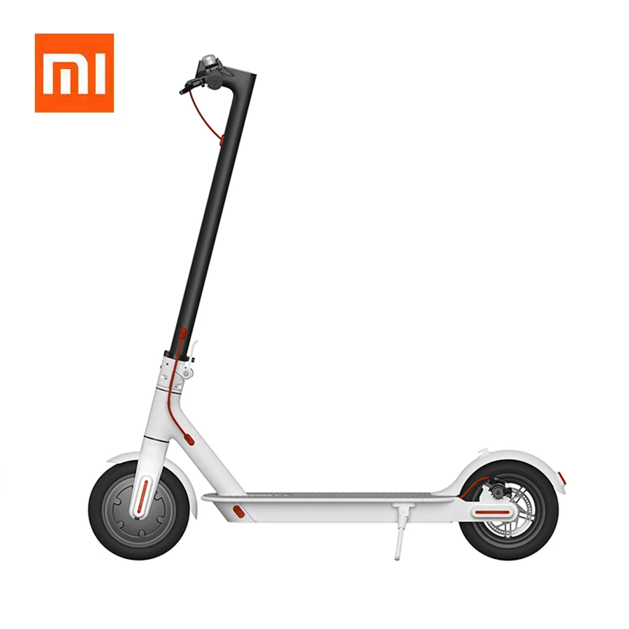 White Xiaomi mijia M365 электрический скутер 30 км складной Аккумулятор для взрослых Smart Electronic 2 колесный Лонгборд Ховерборд с приложением - Цвет: White