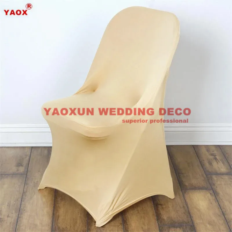 Бело черный складной чехол на стул из спандекса и лайкры для свадьбы банкета