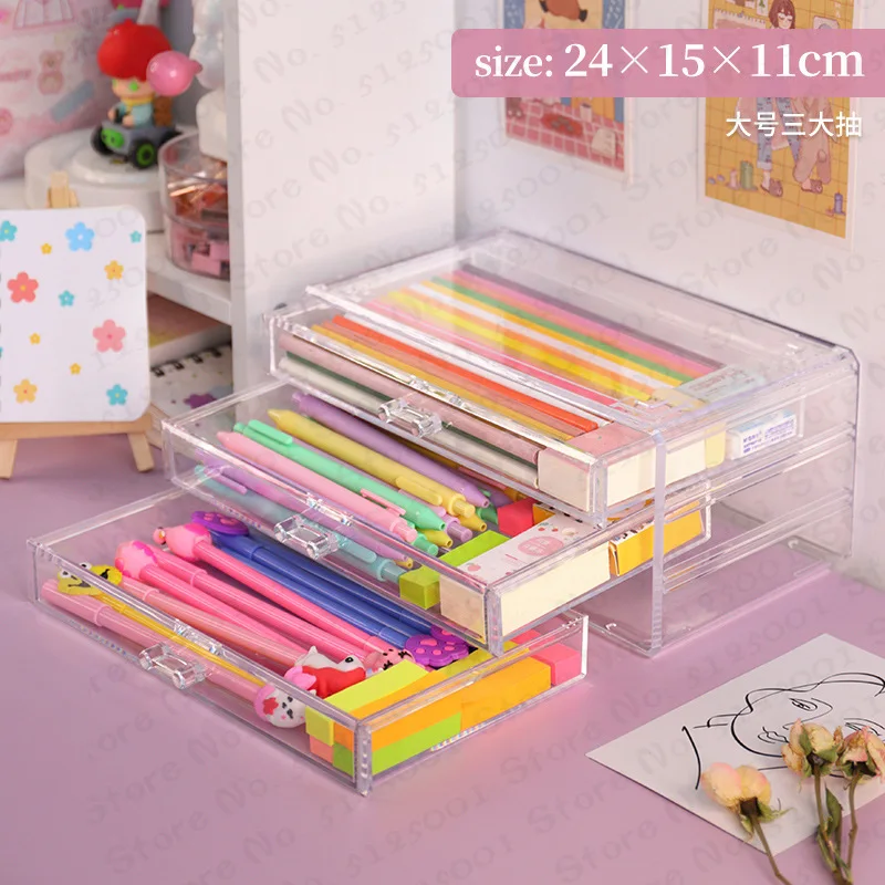 

Stationery Storage Rack Book Pencil Storage Holder Multilayer Expanding Box School Office Desktop Cosmetic Storage Organizer
