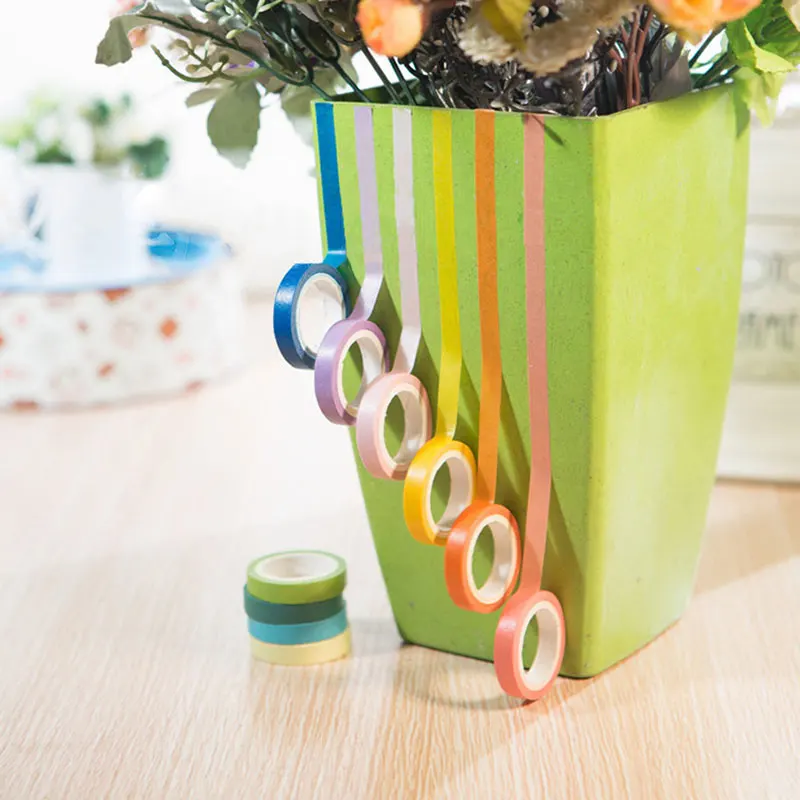 10 шт. маскировочная лента карамельных цветов для украшения журнала свадьбы дня