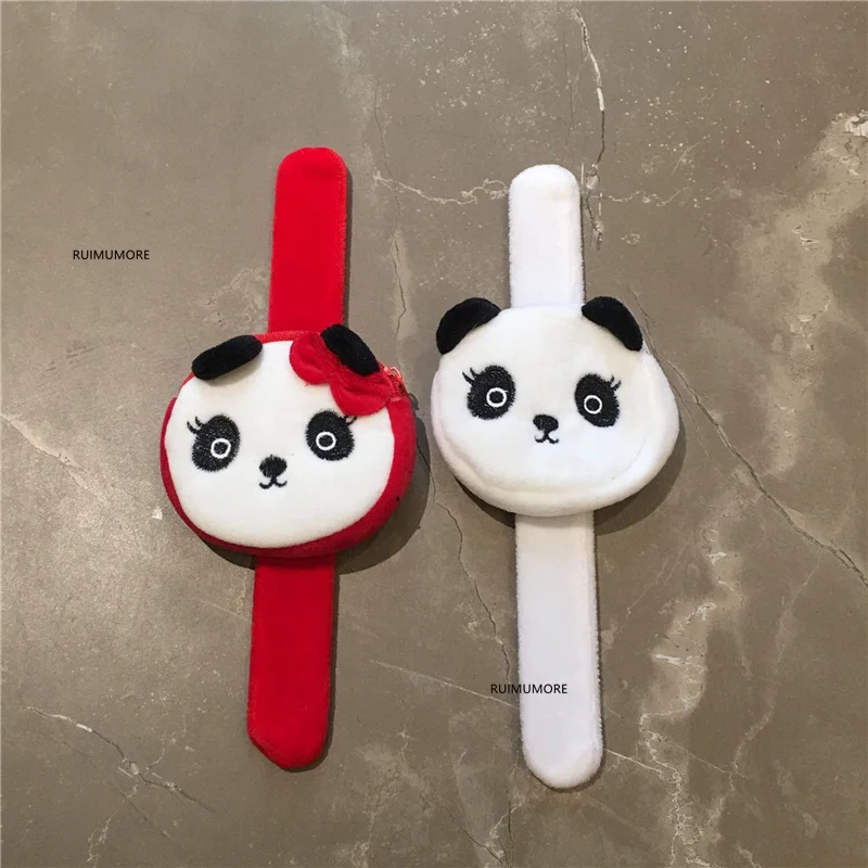 2 цвета на выбор-новый маленький плюшевый Кошелек 7 см в виде панды детский с