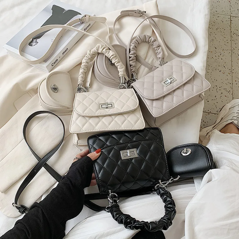 

2021 The New Son-mother Bag Fashion Exquisite Retro Casual Women Totes Shoulder Bags Female Solid Color Handbag For Women