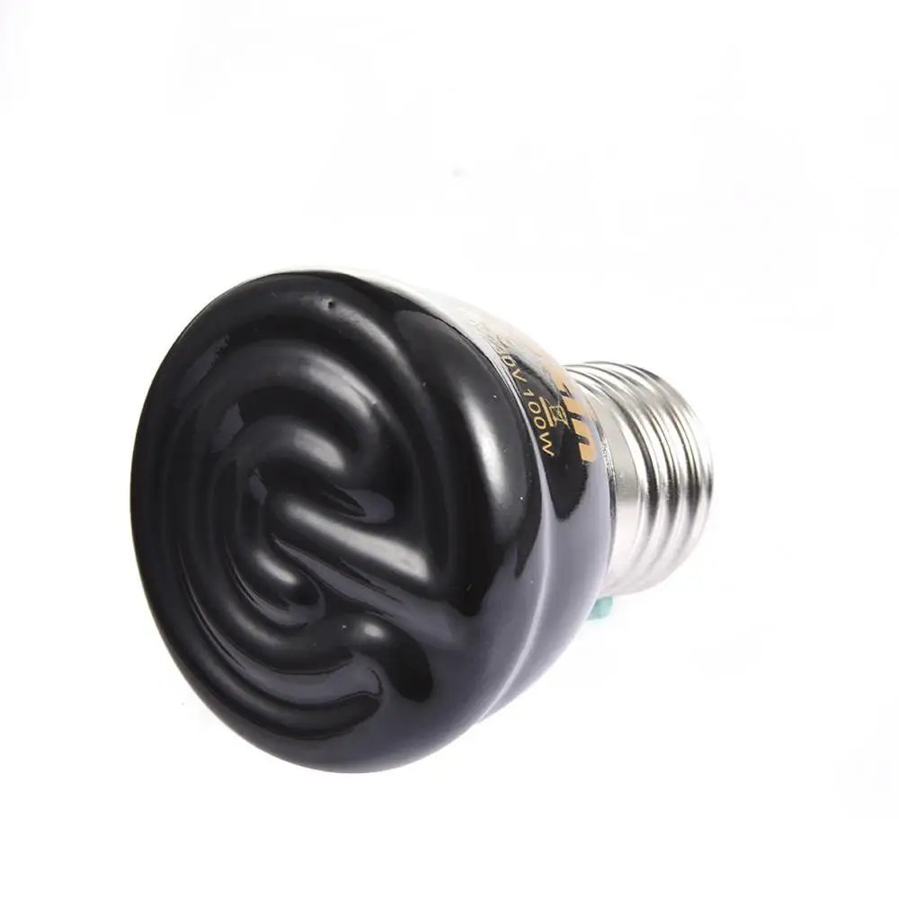 Pet Heating Light Bulb Infrared Black Ceramic Emitter Heat Lamp Reptile Tortoise Animals Heater Brooder Temperature Controller | Дом и сад