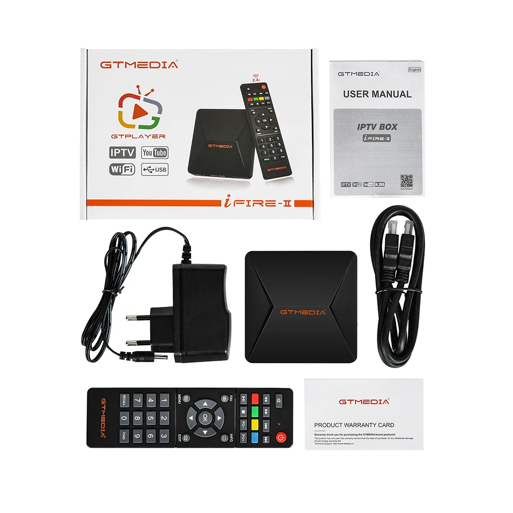 1 шт. ТВ-приемник GTMedia IFIRE2 IP телевизионный декодер 1080P (H.265) встроенный модуль Wi-Fi