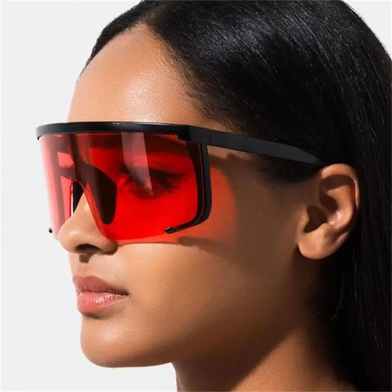 Негабаритная Защита от солнца солнцезащитные очки для женщин большой стиль