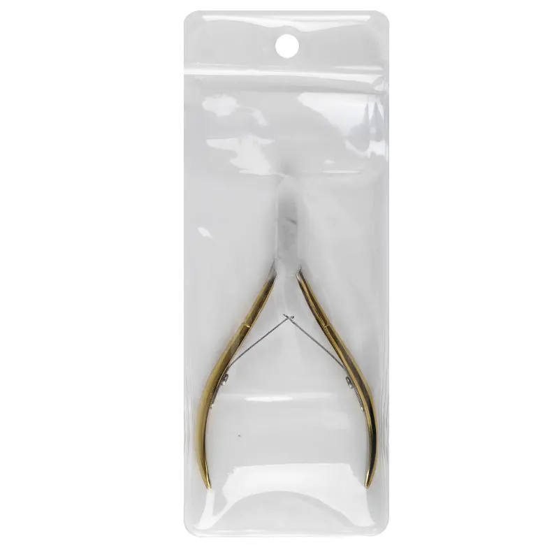 1 шт. профессиональные золотые ножницы для кутикулы из нержавеющей стали с