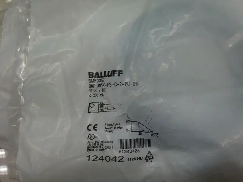 1 шт. Новый баллуфф BMF 305K-PS-C-2-PU-05 124042 Бесплатная доставка | Безопасность и защита