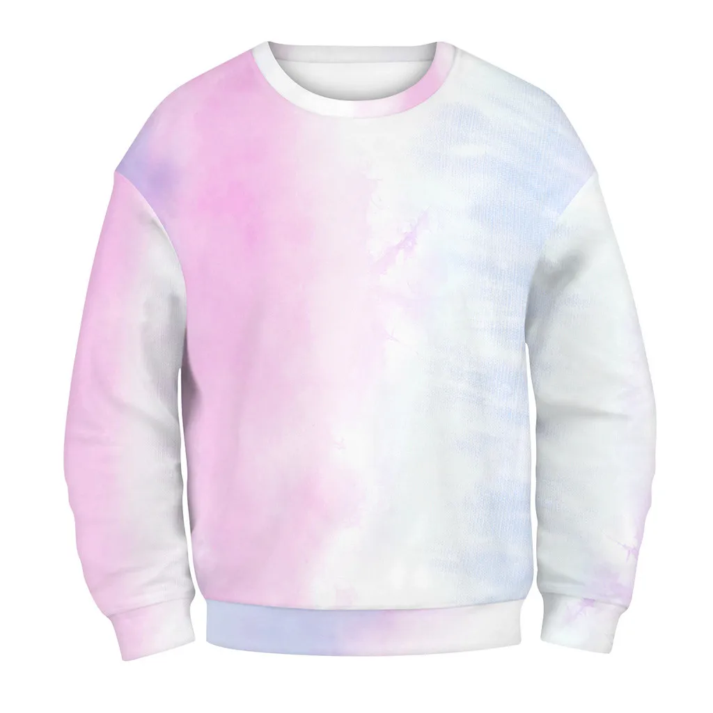 

Women's Sweatshirt Long Sleeve Jumper Loose Pullover Tops 2020 Spring Autumn Sweatshirt Fashion Tie-dye Casual Streetwear Tops