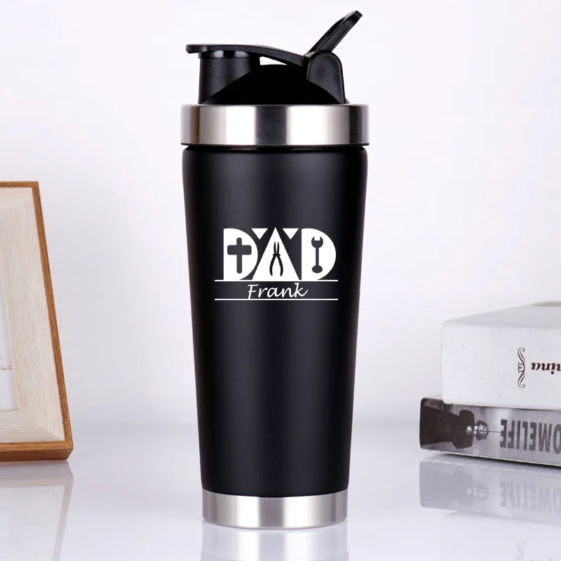 

Gifts For Dad From Daughter Son Kids Dad Mug Sport Shaker Bottle Stainless Steel Thermos Tumbler Cups Present Ideal For a Father