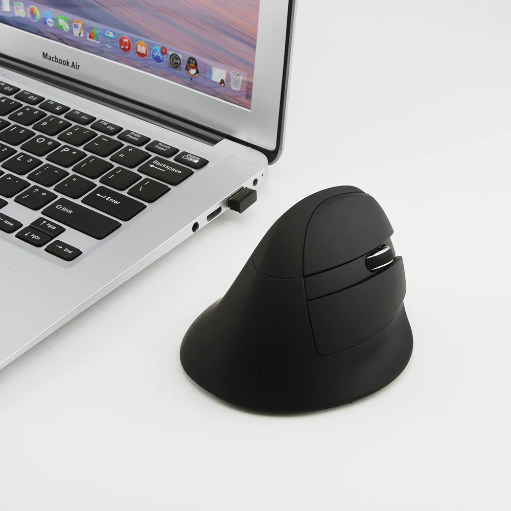CHYI Вертикальная игровая мышь Bluetooth 3 0 и 2 4G с двойным режимом беспроводная 2400DPI