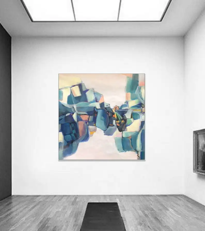 Koop Abstracte Olieverf Hedendaagse Schilderkunst Grote Canvas Schilderij Canvas Schilderij Koffie Muur Art Dorm Decor Canvas Art