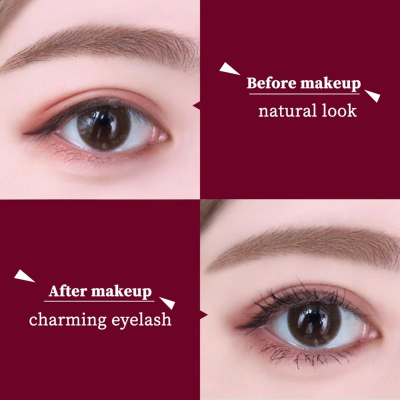 Двухсторонняя тушь для ресниц 2 в 1 водостойкая несмазывающаяся окрашивающая