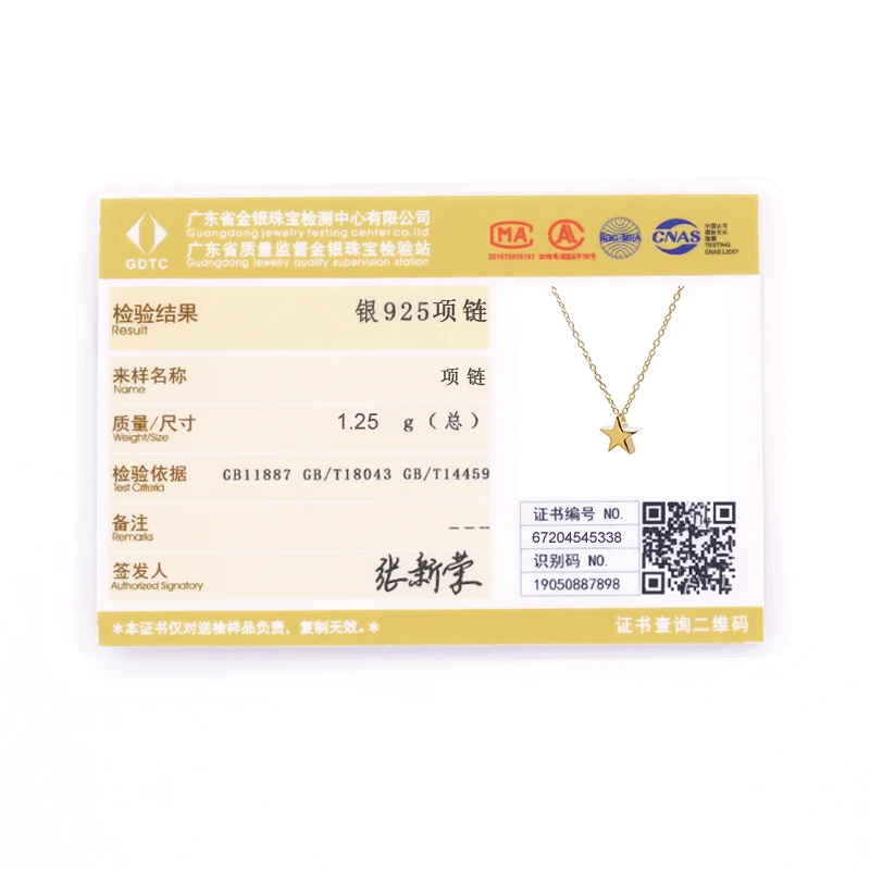 

S925 Sterling Silver Collares Link Chain Cute Star Pendant Necklaces For Girlfriend Engagement Anniversary Gift Fine Jewelry