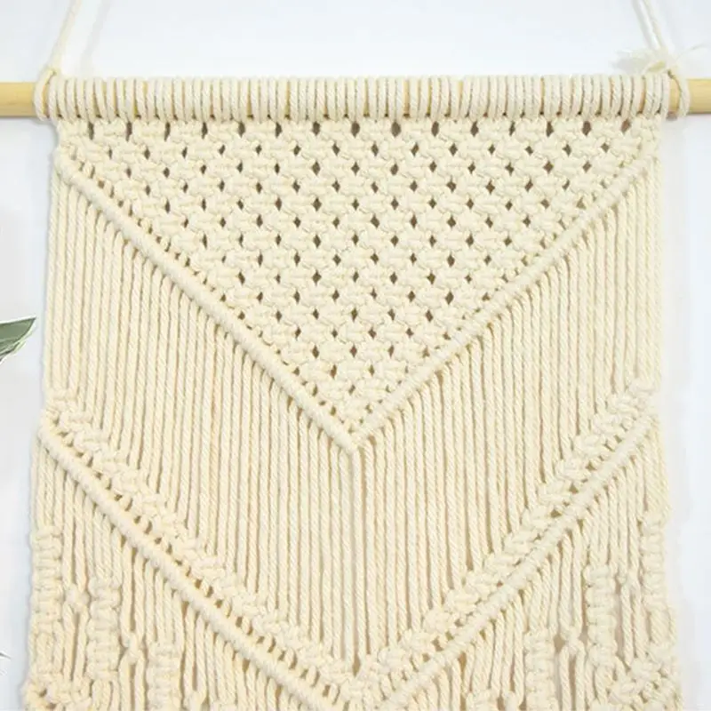 

Drop Ship. Wall Hanging Woven Tapestry Bohemian Style Handmade V Shape Tassel Blanket Rope