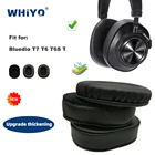 Сменные амбушюры для наушников Bluedio T7 T6 T6S T6C T 7 6 6S 6C, запчасти для наушников, Кожаная подушка, бархатный чехол для наушников