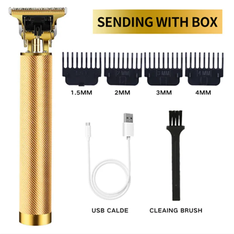 Retro Electric Hair Clipper USB Rechargeable for Men Barber Safety Razor Beard Shaving Trimmer T9 Cutting Machine | Красота и
