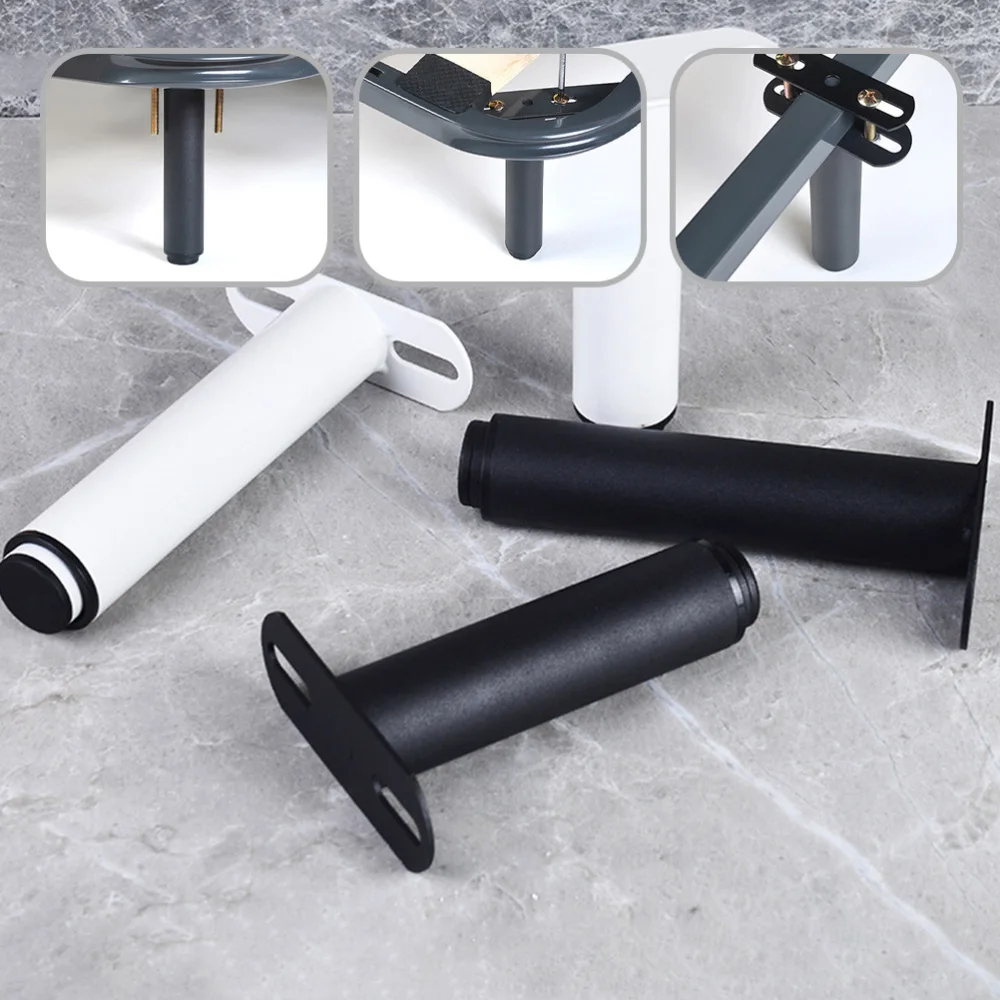 

2pcs Multi-purpose Bed Feet Support Adjustable Sofa Support (Black)