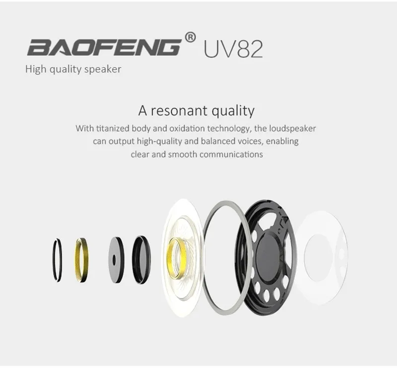 2 шт. Baofeng UV-82 двухдиапазонный УКВ/УВЧ 136-174/400-520 МГц 8 Вт портативный радиопередатчик FM водонепроницаемый двухсторонний радиолюбительский сканер