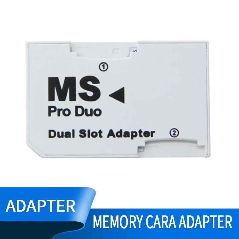 

Dual Slot For Micro SD SDHC TF to Memory Stick MS Card Pro Duo Reader Adapter For PSP Card Reader