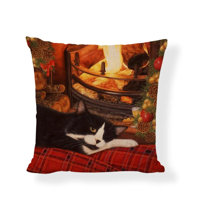 Модное искусство картина маслом стиль рождественский подарок гостиная диван