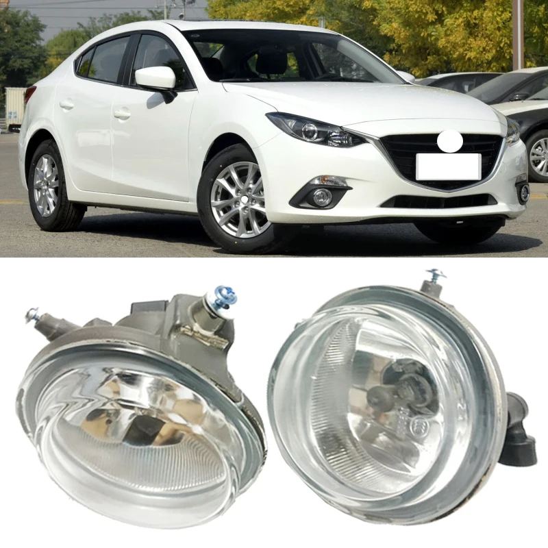 

Roavia FogLight with Bulb For Mazda 3 Mazda 5 Mazda 6 Axela CX-7 CX-5 Front bumper Fog light Driving Lampr running light foglamp