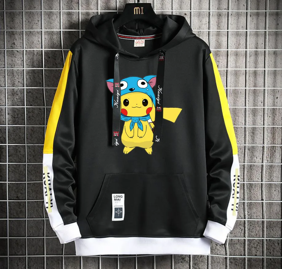 

Fairy Tail Anime Hoodie Men/Women Popular Harajuku Hoodeds Pullover Streetwear Casual Fake Two-Piece jacket coat