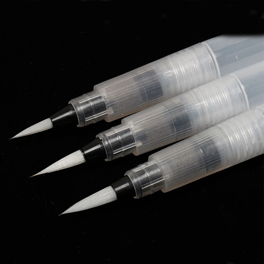 

1/3/6Pcs Watercolor Drawing Fountain Pen Nail Liquid Storage with Soft Brush Nail Liquid Storage