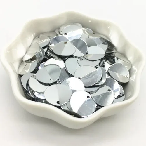 10mm Flod Silver Блестки 3-30 мм Серебряные Блестящие Блестки плоские круглые чашки пвх свободные Блестки блестка DIY ремесло шитье Женская одежда Аксессуары 20 г - Цвет: 10mm Flod Silver