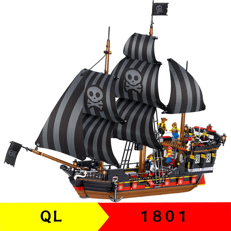 987 шт., Детский конструктор «пиратский корабль» от AliExpress WW