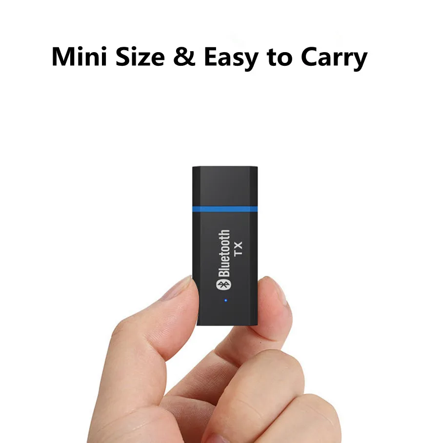 Bluetooth 5 0 передатчик 3 мм разъем AUX USB аудио адаптер беспроводной стерео для