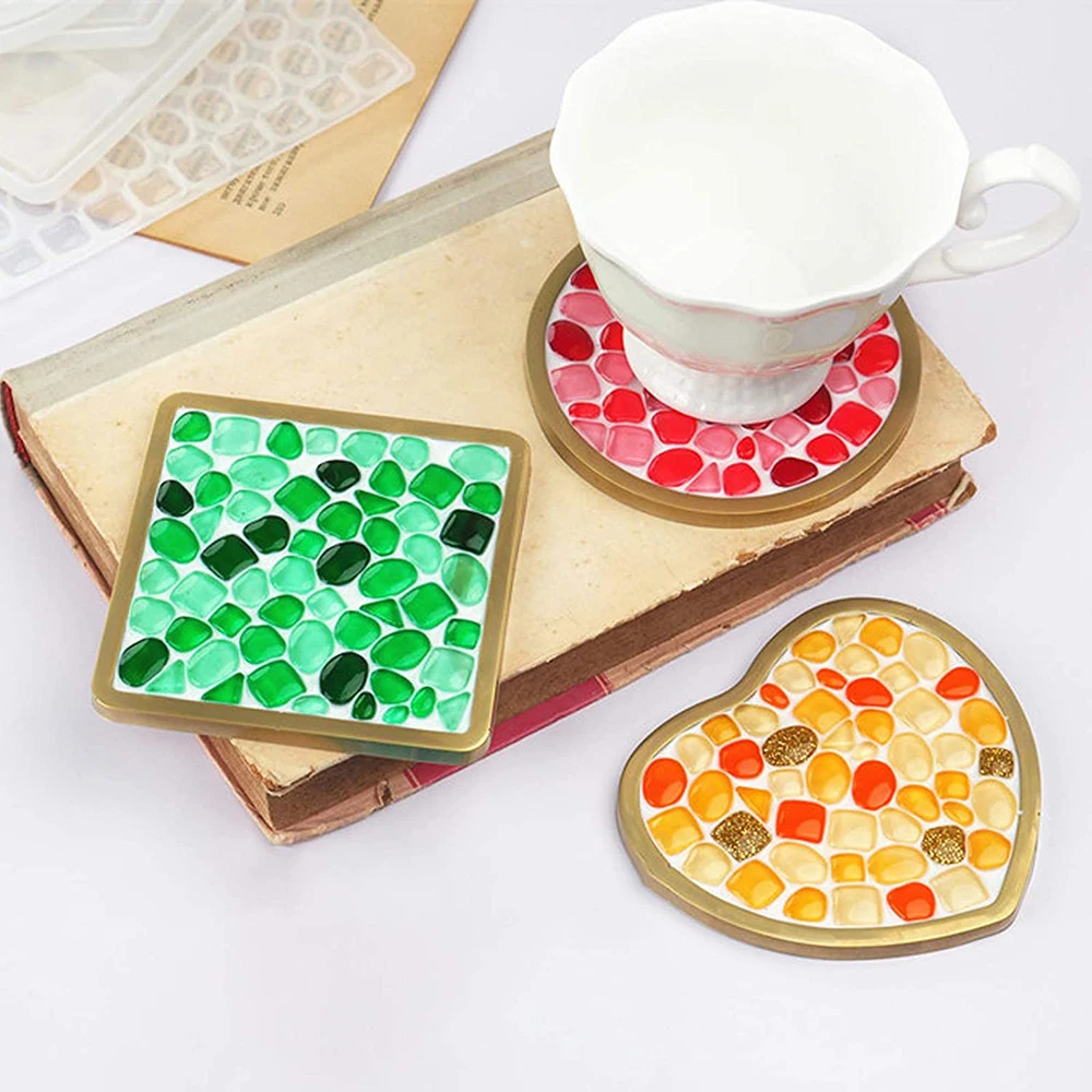 Форма для смолы силиконовая форма в форме круглого сердца шестиугольника