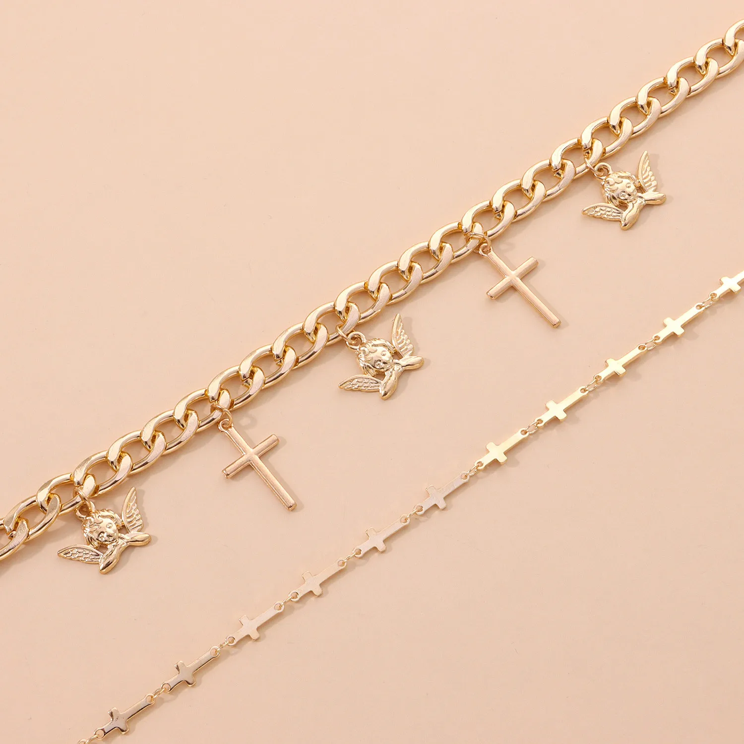 

Fashion Multilayer Necklaces Pendants Vintage Cross Bird Choker Necklace For Women Female Party Punk Statement Jewelry Bohemia