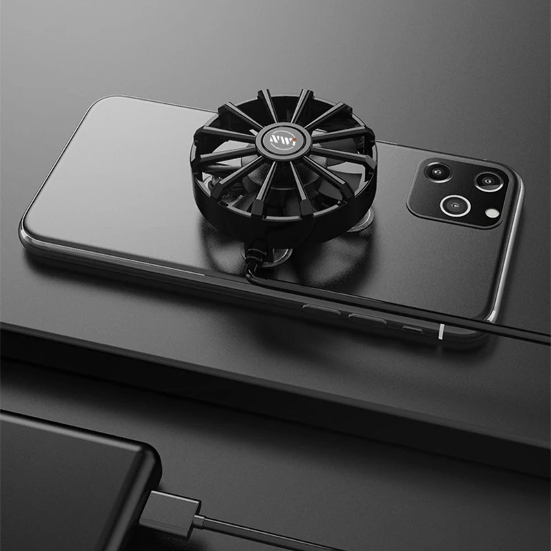 

Suspended Mobile Phone Cooler Portable Cooling Fan Adjustable Holder Heat Sink For iPhone Samsung Huawei Phone Radiator Game Pad