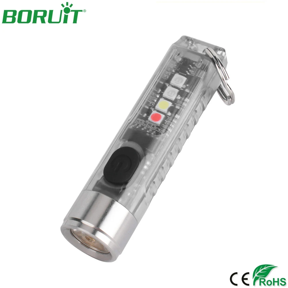BORUiT мини SST20 светодиодная вспышка светильник 11 светильник режим самозащиты Тактический Брелок для ключей Flashtorch высокий мощный Портативный открытый светильник Инж - изображение