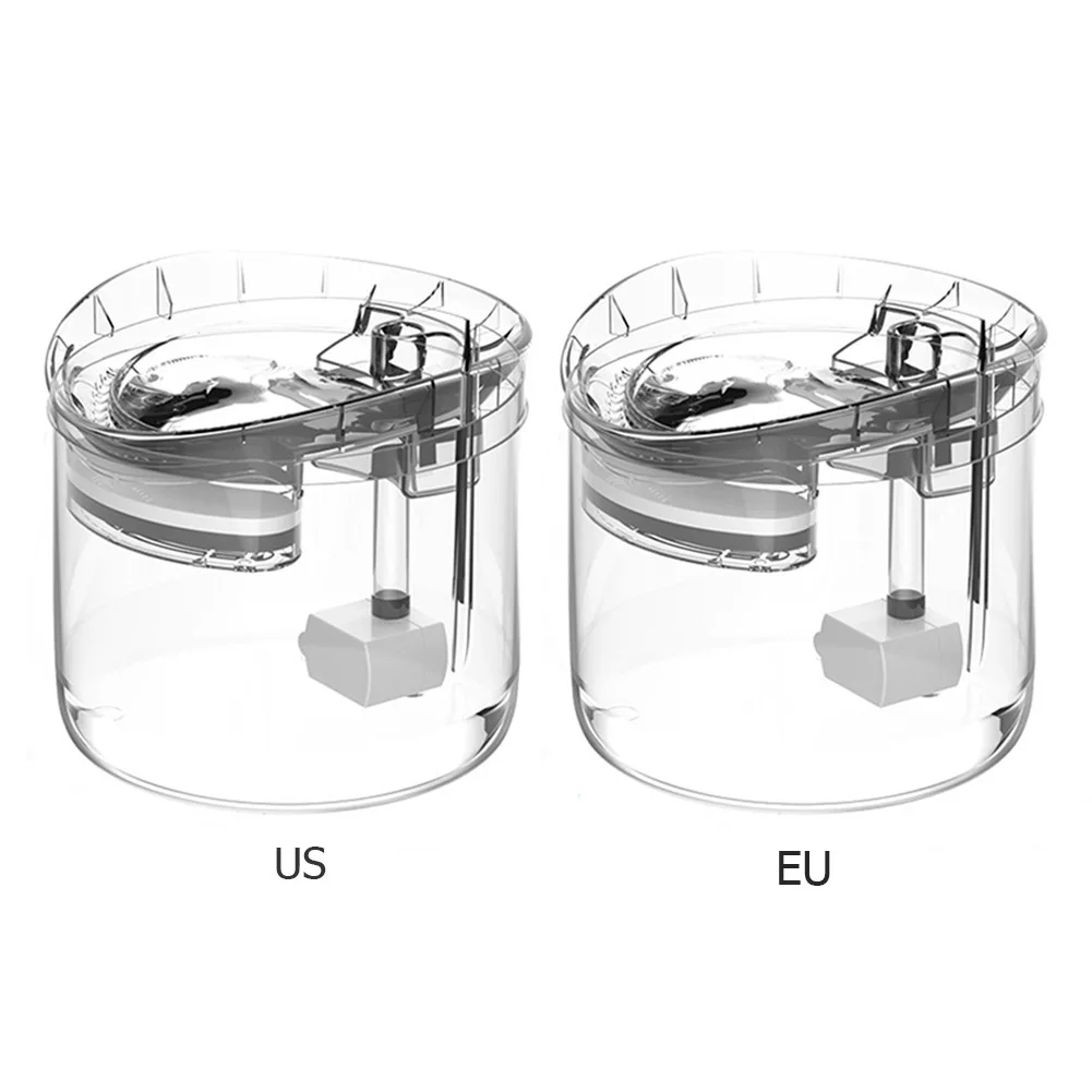 Прозрачная поилка для воды питьевой фонтанчик с краном кошек и котят