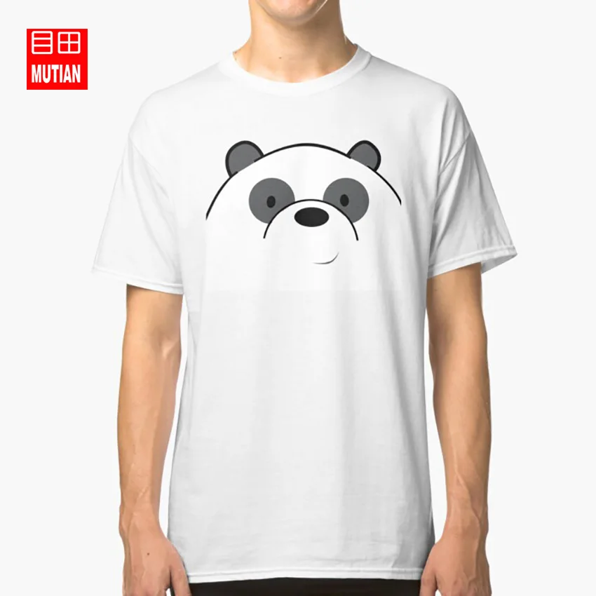 Футболка с изображением панды медведя мультиков животных природы синей чехол