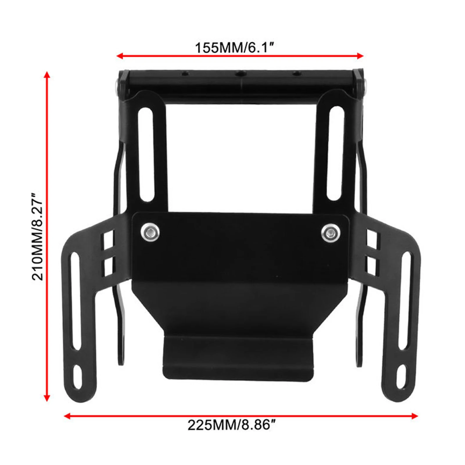 

Universal Adjustable Motorcycle Windshield Bracket Air Wind Deflector Holder Accessories 22.5cm x 21cm x 6cm