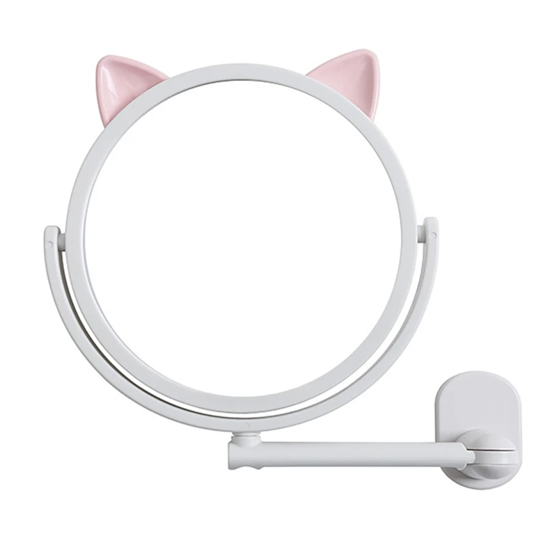 Настенное складное маленькое зеркало для ванной комнаты туалетный столик