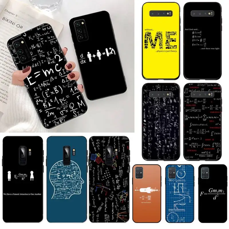 Чехол для телефона CUTEWANAN Science Math physics formula с узором Samsung S20 plus Ultra S6 S7 edge S8 S9 S10 5G lite