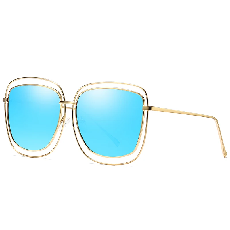 Новые женские модные поляризационные солнцезащитные очки личности большая
