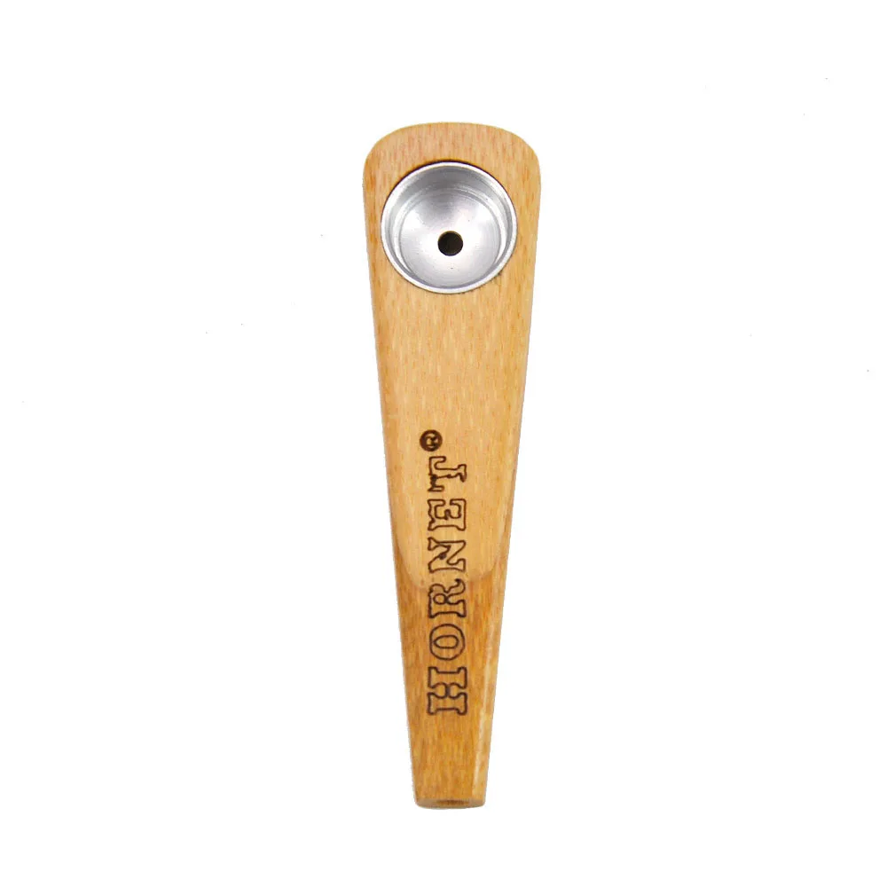 

HORNET Smoking Pipe For Herb 80MM Mini Handmade Bamboo Wood Smoking Pipes With Portable Smoker Hand Pipe Accessories