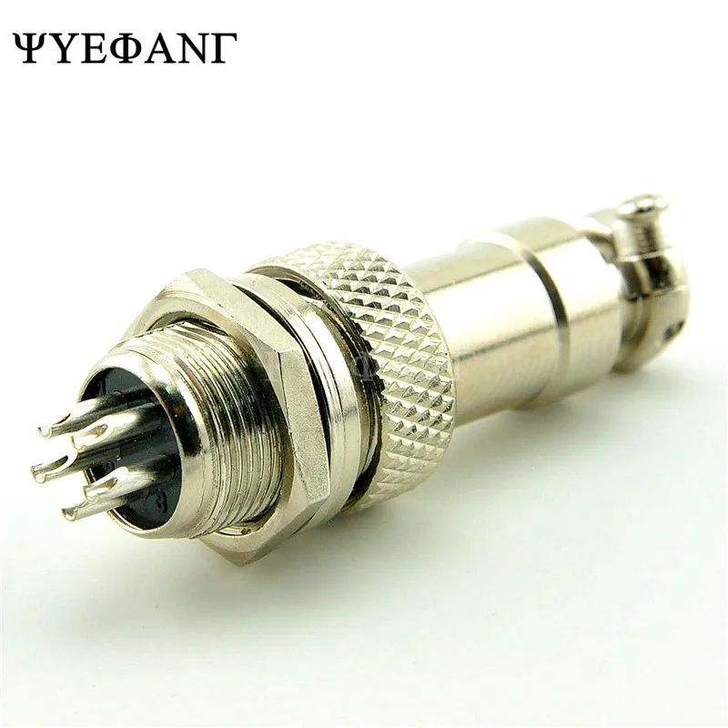 

1Pair GX16 2/3/4/5/6 Pin Male & Female 16mm L70-78 Circular Aviation Socket Plug Wire Panel Connector