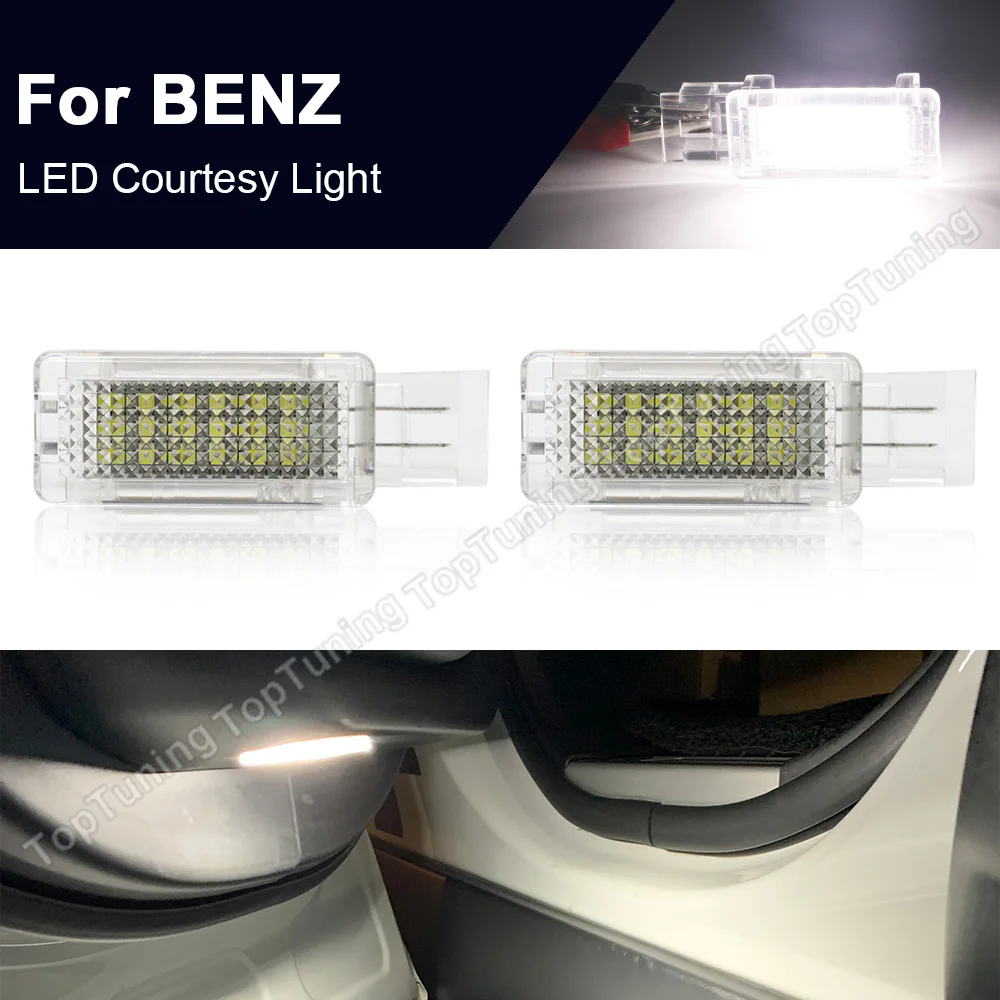 

2PCS LED Courtesy Light Door Lamp For Mercedes Benz R171 R199 W203 W209 Maybach W240 Viano W639 W176 W246 C117 X156
