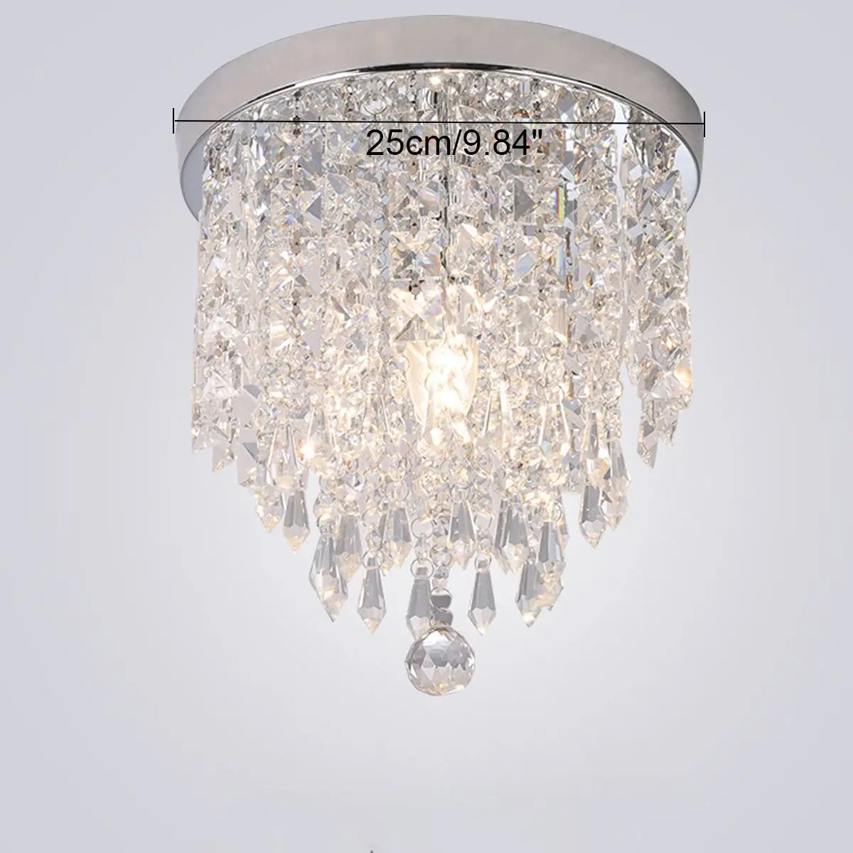 

25CM Modern LED Crystal Chandelier Ceiling Lamp Lustre For Entrance Kitchen lights Chandeliers Fixtures Home Decor