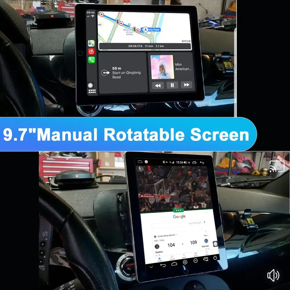 Tesla Стиль Вращающийся 9 7 &quot1Din универсальный Android автомобильное стерео радио GPS