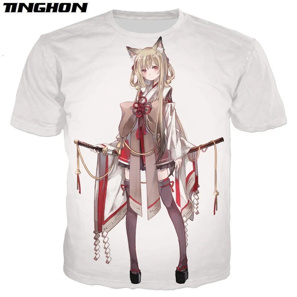 Женская/мужская футболка с 3D-принтом летняя в стиле Харадзюку